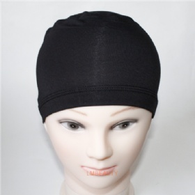 Top Quality Soft Cotton Dome Cap In Black Color
