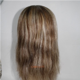 Customize Brazilian Virgin Human Hair Highlight Color Women Toupee