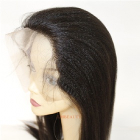 Brazilian Virgin Human Hair Yaki Lace Frontal