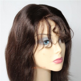 Brazilian Virgin Human Hair Brown Color Lace Frontal Wig