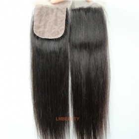 Free Style Natural Straight Silk Base Lace Closure