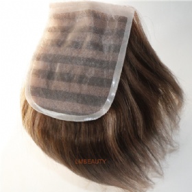 Customizable Remy Hair Piano Color Mono Lace Closure