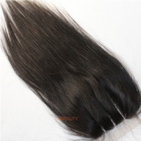 Factory Price Natural Straight Three Part Lace Closure On Stock Prompt Delivery