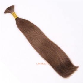 8A Grade Brown Color Virgin Human Hair Bulk Hair