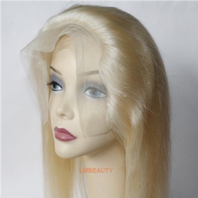 Top Grade Natural Hair Blonde Color Lace Frontal On Stock