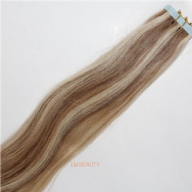 Top Grade Human Hair Skin Weft Pu Tape Two Tone Color