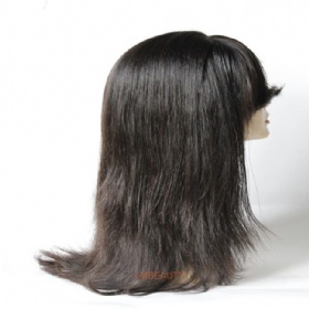 Virgin Human Hair Natural Color Lace Frontal Wig