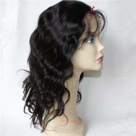 Brazilian Virgin Human Hair Natural Color Full Lace Wig