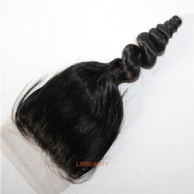 Wholesale Free Style Loose Wave Silk Base Lace Closure With Huge Stock